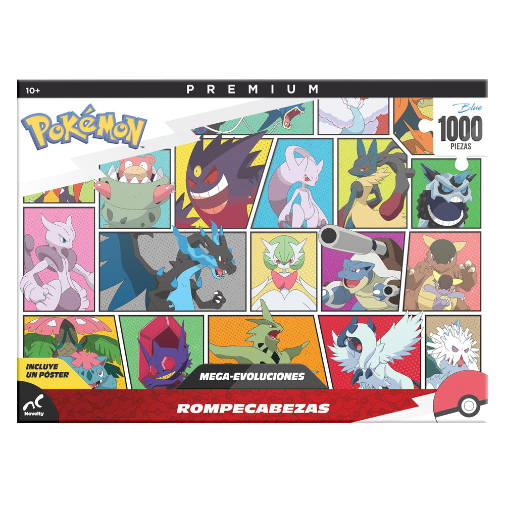 Rompecabezas Premium Pokémon Evolution 1000 Piezas | Coleccionable| Novelty