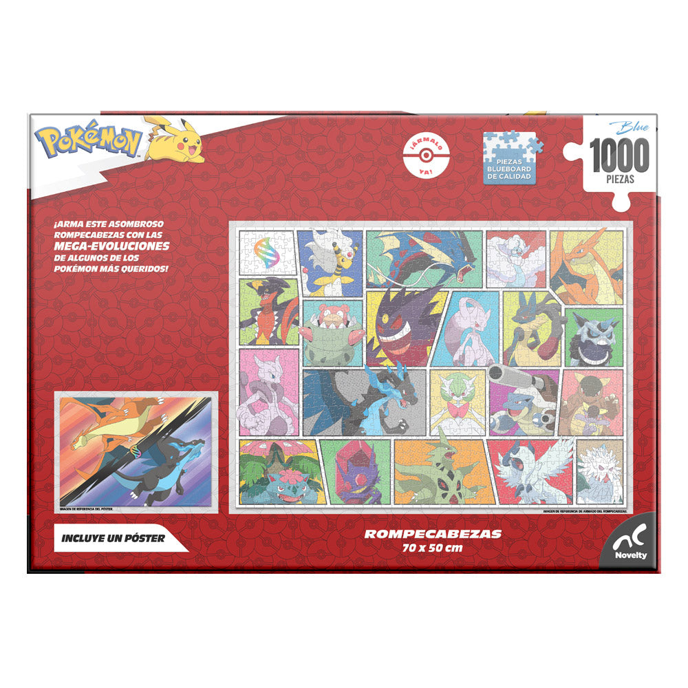 Rompecabezas Premium Pokémon Evolution 1000 Piezas | Coleccionable| Novelty