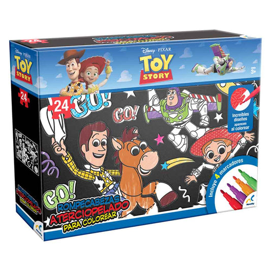 Rompecabezas para Colorear Toy Story 24 Piezas | Incluye Marcadores novelty