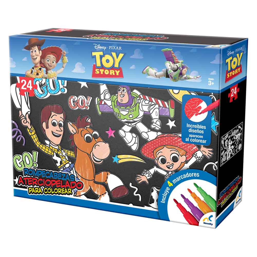 Rompecabezas para Colorear Toy Story 24 Piezas | Incluye Marcadores novelty