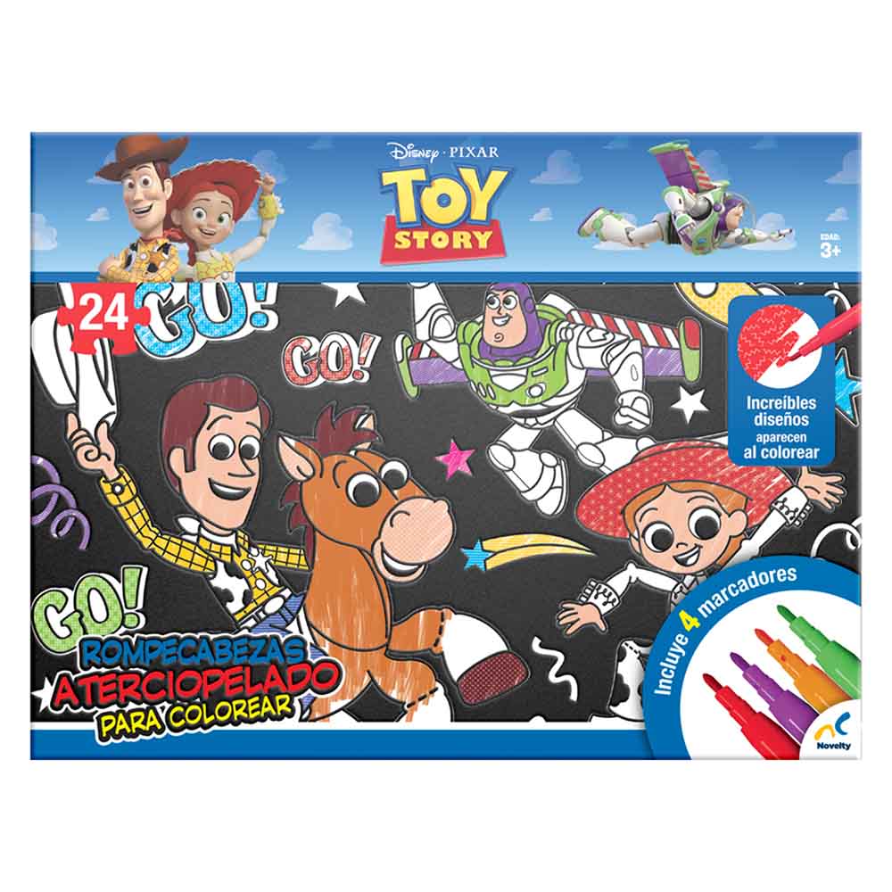 Rompecabezas para Colorear Toy Story 24 Piezas | Incluye Marcadores novelty