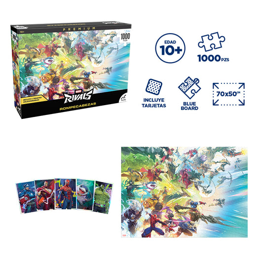 Rompecabezas Coleccionable Premium Marvel Rivals 1000 Piezas Caja De Carton