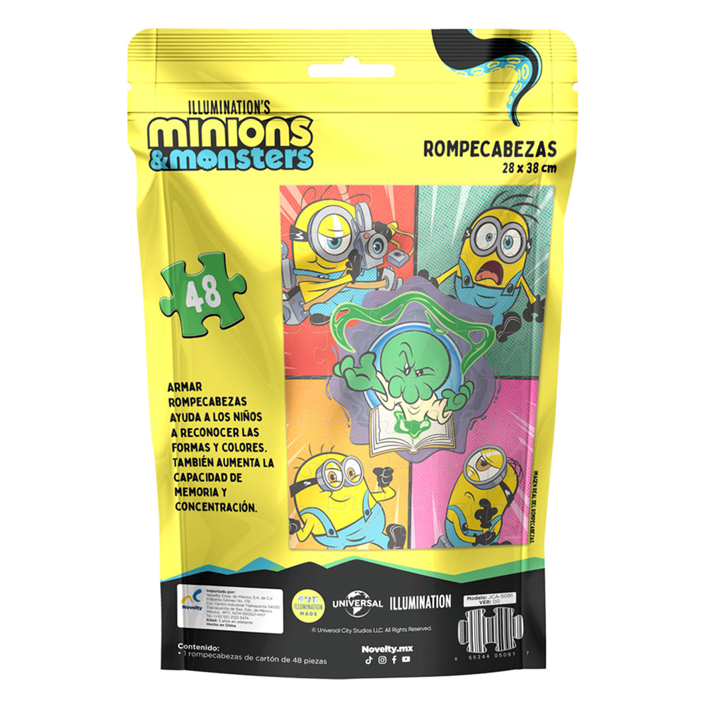 Rompecabezas Minions and Monsters Bolsa Foil 48 Piezas