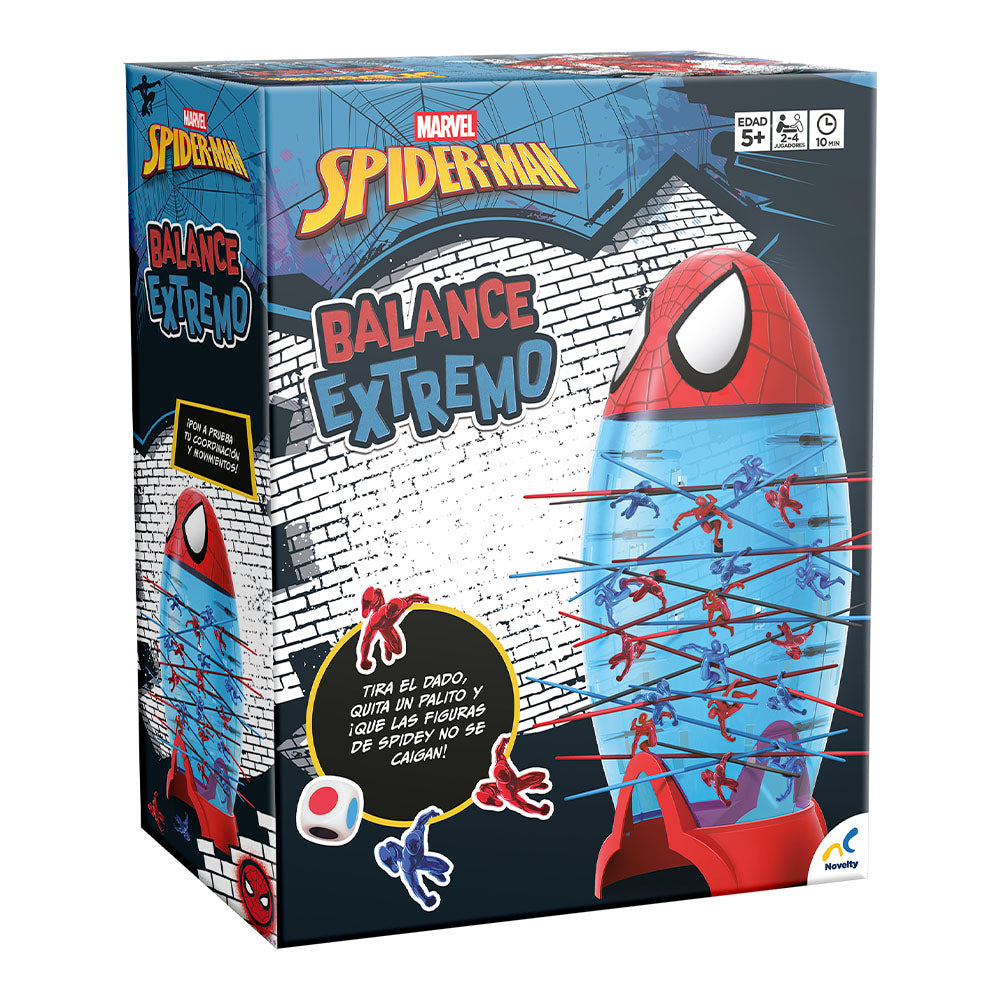 Juego de Mesa Balance Extremo Spider-Man | Juego de Destreza Familiar | Novelty