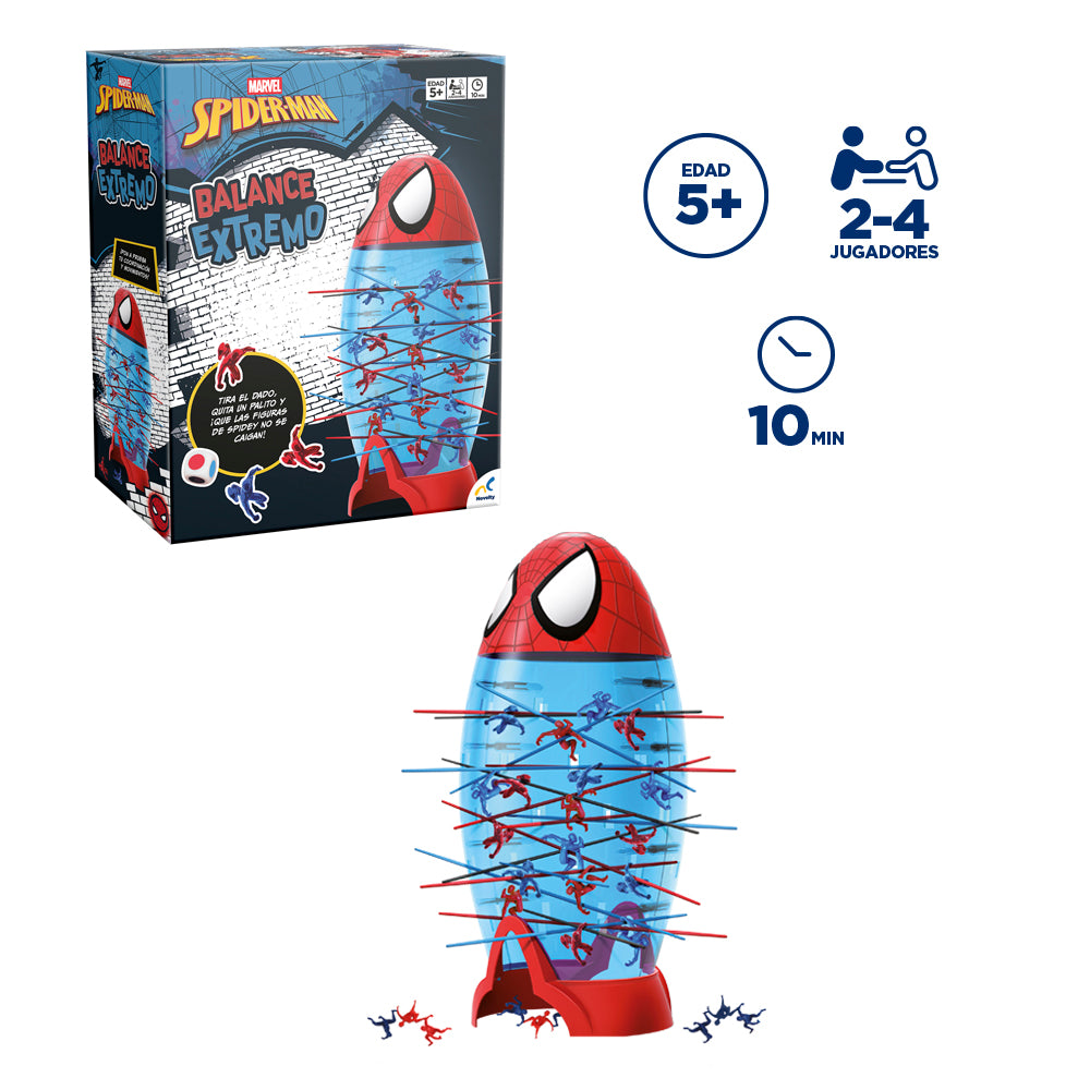 Juego de Mesa Balance Extremo Spider-Man | Juego de Destreza Familiar | Novelty