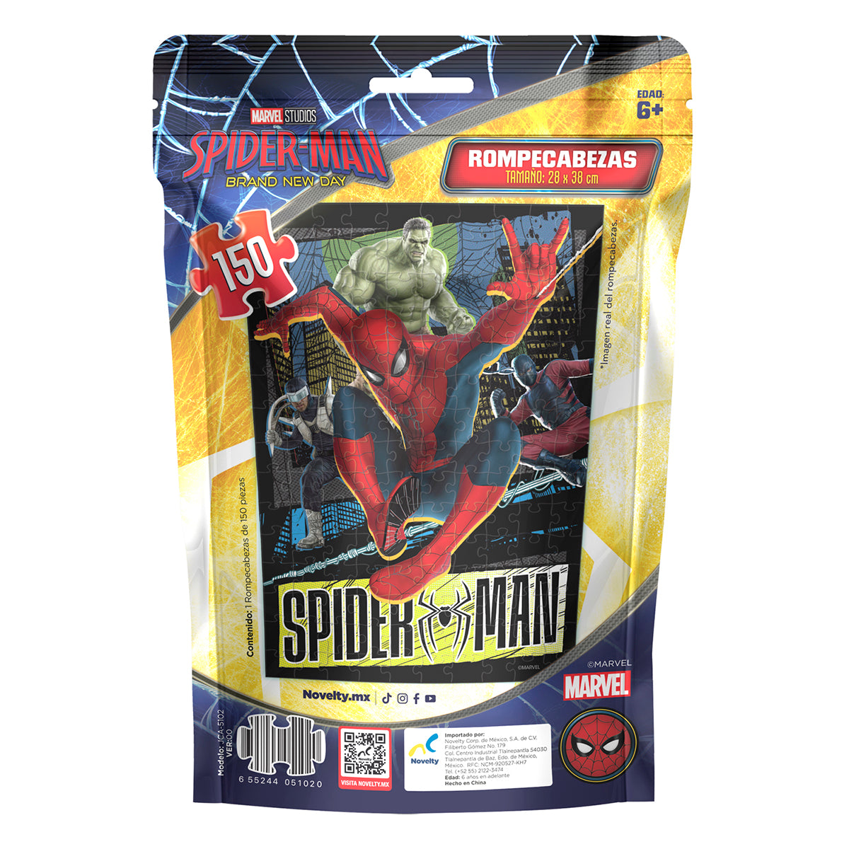 Rompecabezas Spiderman Bolsa Foil 150 Piezas
