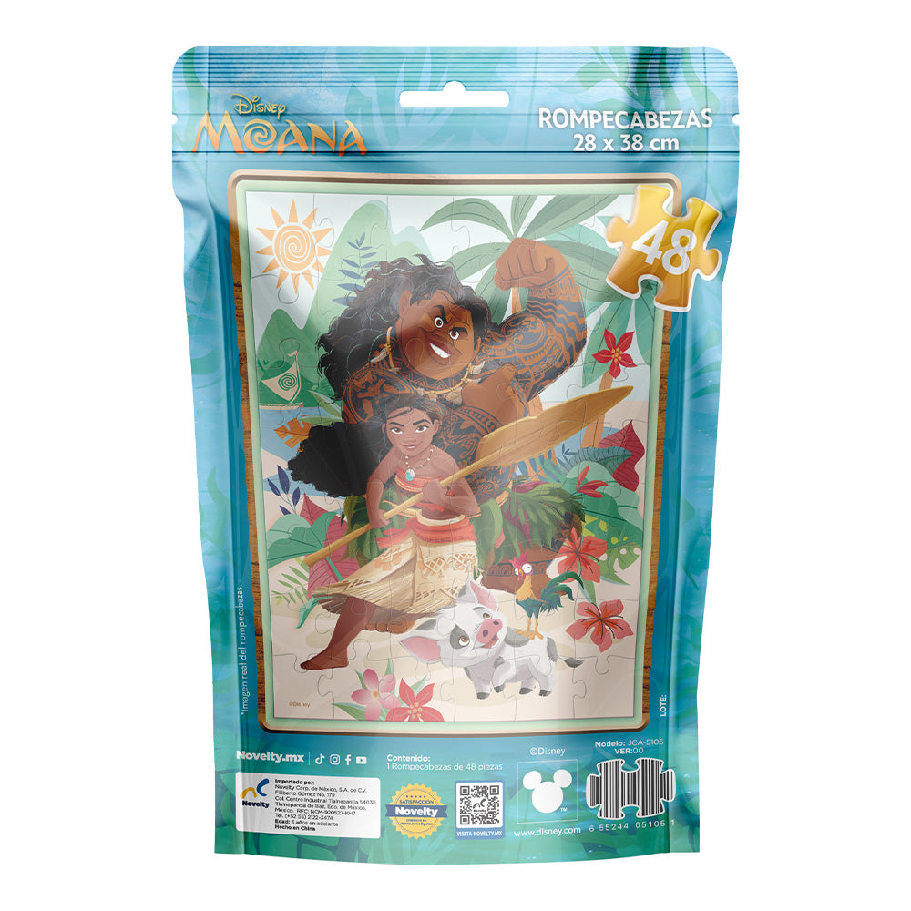 Rompecabezas Moana 48 Piezas Bolsa Foil | Puzzle Infantil Disney