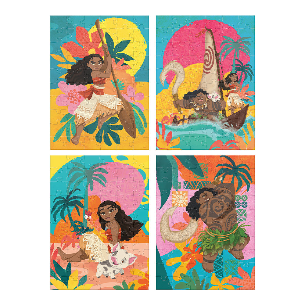 Rompecabezas 4 en 1 Moana 60 Piezas | Set Infantil Disney