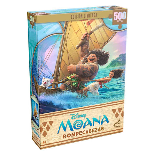 Compra el Rompecabezas Moana Edición Limitada 500 piezas. Ideal para fans Disney, reto intermedio y perfecto para armar y exhibir.