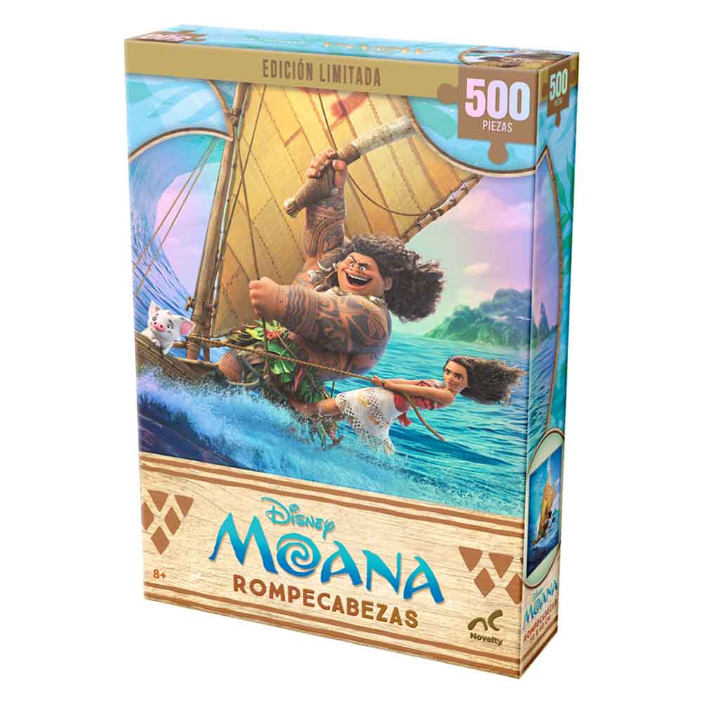 Compra el Rompecabezas Moana Edición Limitada 500 piezas. Ideal para fans Disney, reto intermedio y perfecto para armar y exhibir.