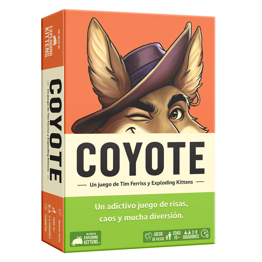 Juego de Cartas Exploding Kittens Coyote | Party Game de Ritmo y Memoria