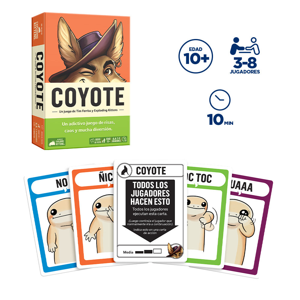 Juego de cartas Exploding kittens Coyote