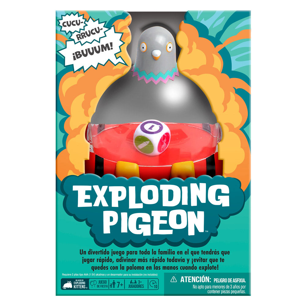 Juego de Cartas Exploding Pigeon | Party Game Exploding Kittens para Fiestas