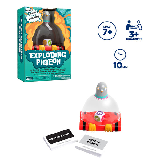 Juego de cartas Exploding Kittens Pigeon