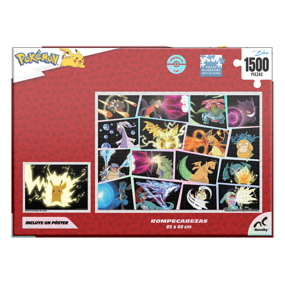 Rompecabezas Pokémon 1500 Piezas | Puzzle 85 x 60 cm Novelty