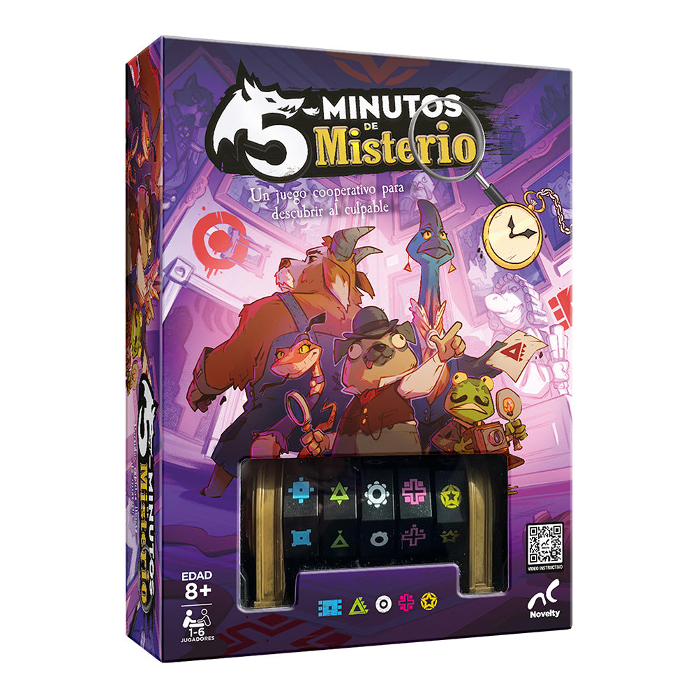 5 Minutos de Misterio | Juego de Mesa Cooperativo Novelty