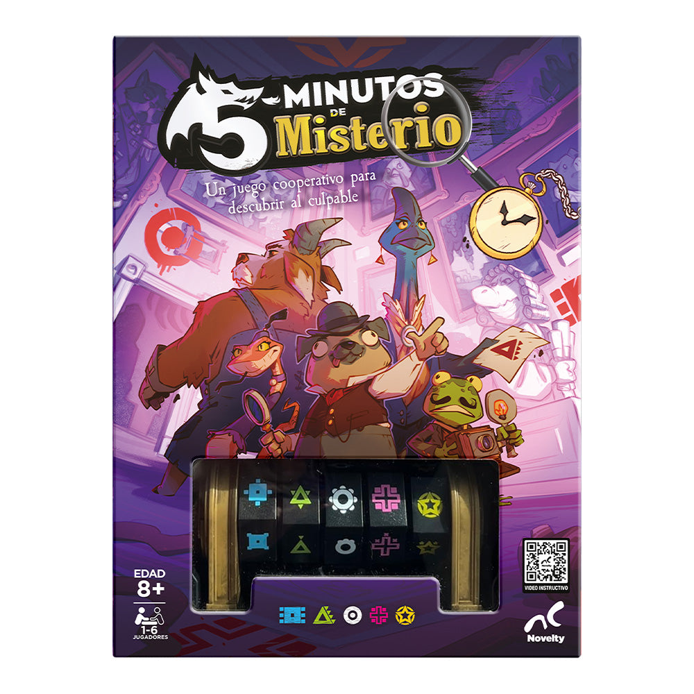 5 Minutos de Misterio | Juego de Mesa Cooperativo Novelty