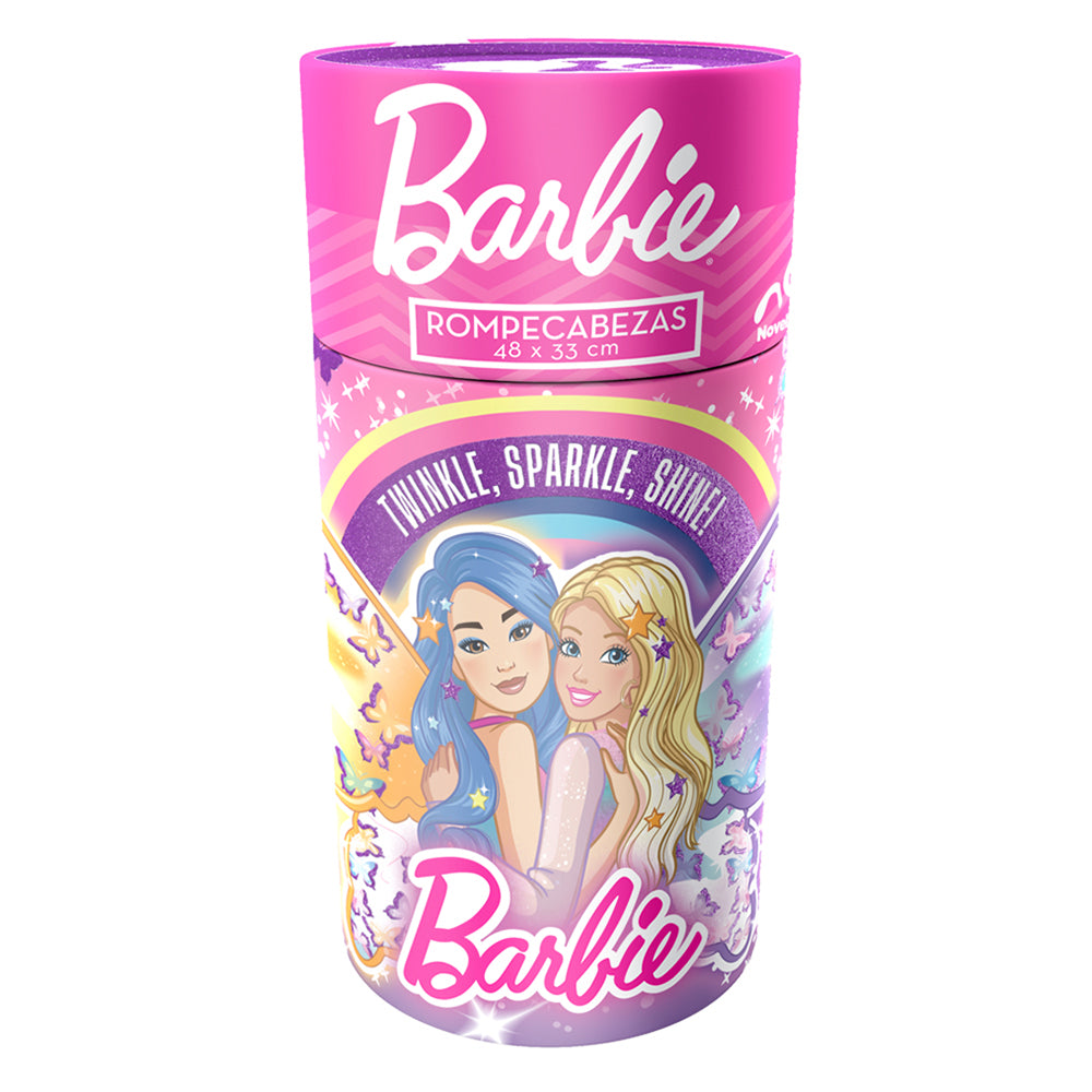 ROMPECABEZAS INFANTIL BARBIE 60 PZS CILINDRO