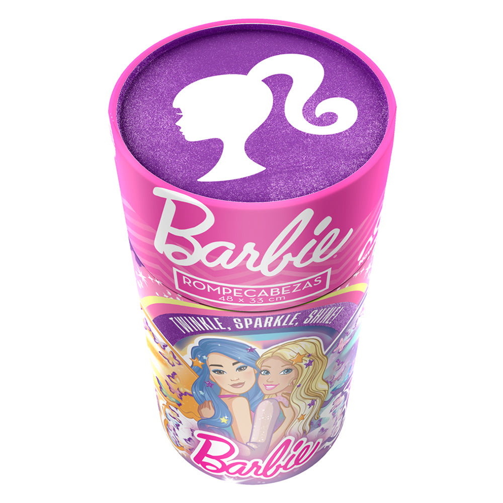 ROMPECABEZAS INFANTIL BARBIE 60 PZS CILINDRO