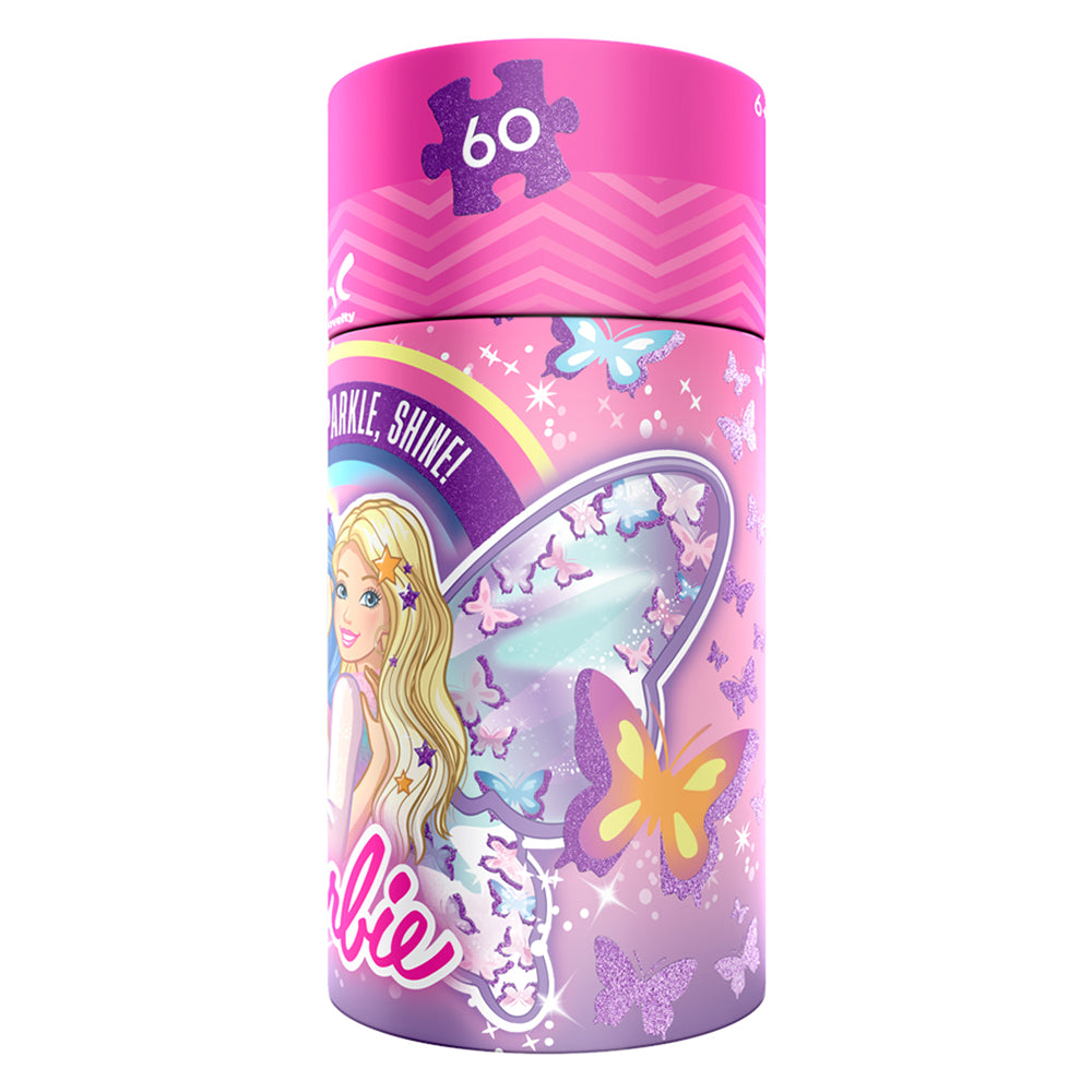 ROMPECABEZAS INFANTIL BARBIE 60 PZS CILINDRO