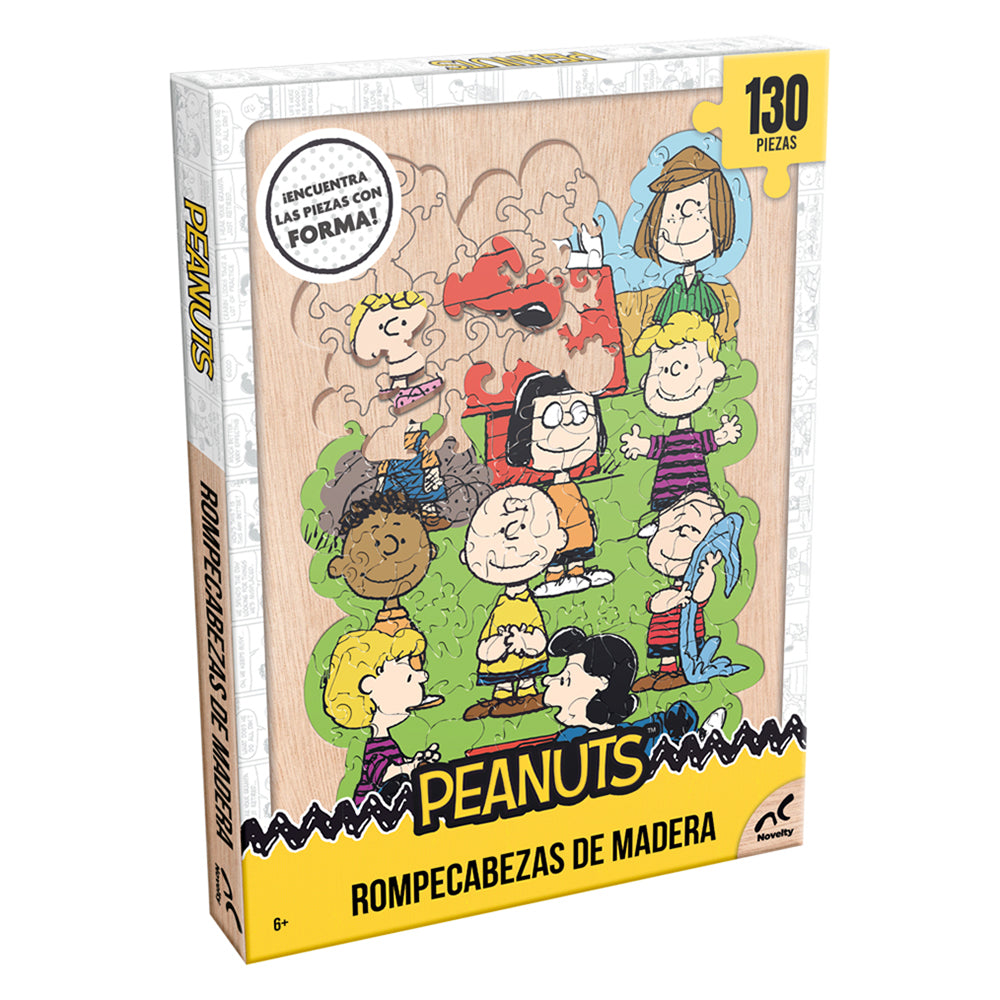 Rompecabezas De Madera Piezas Con Forma Peanuts 130 Piezas
