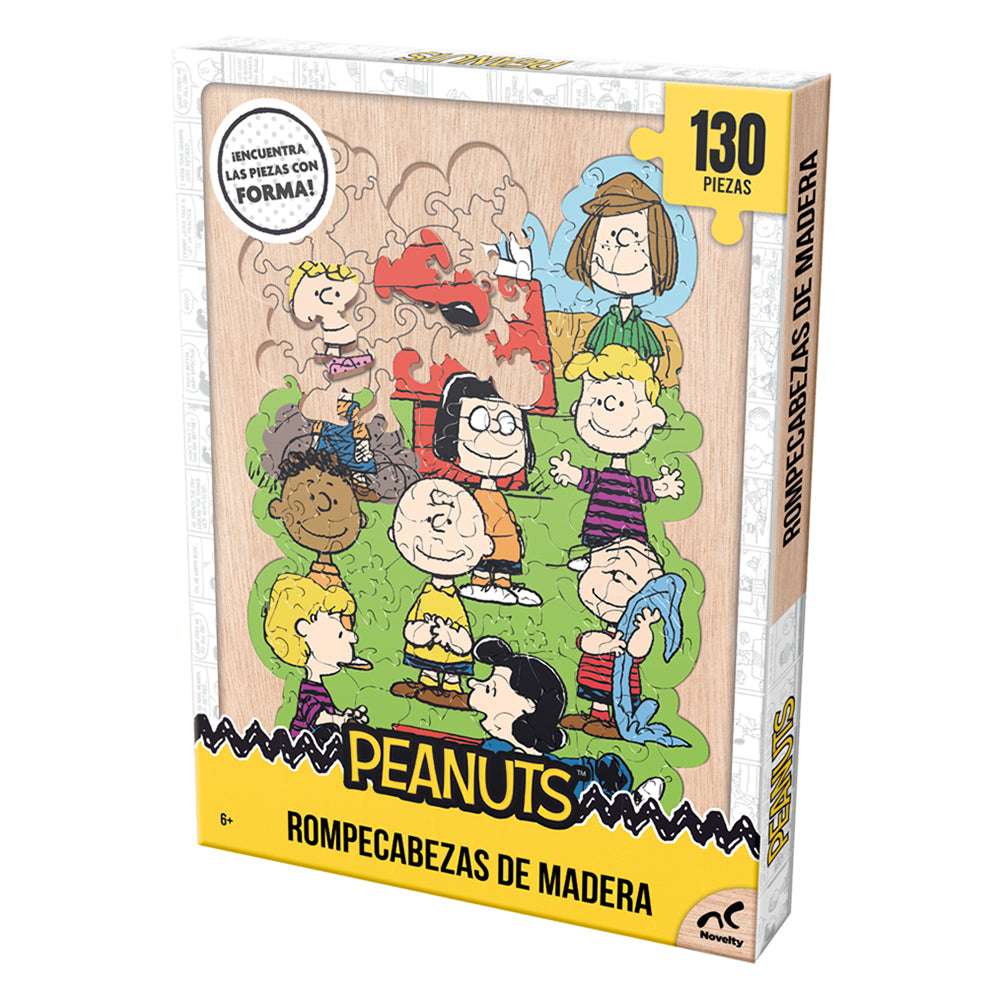 Rompecabezas De Madera Piezas Con Forma Peanuts 130 Piezas
