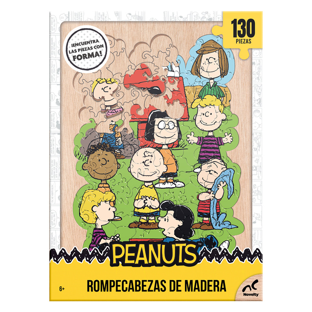Rompecabezas De Madera Piezas Con Forma Peanuts 130 Piezas