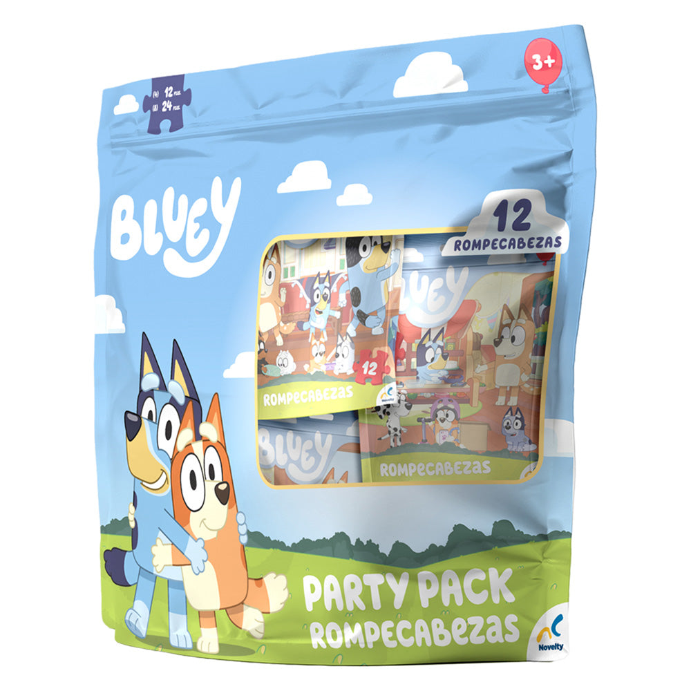 Rompecabezas Bluey Party Pack 12 Rompecabezas