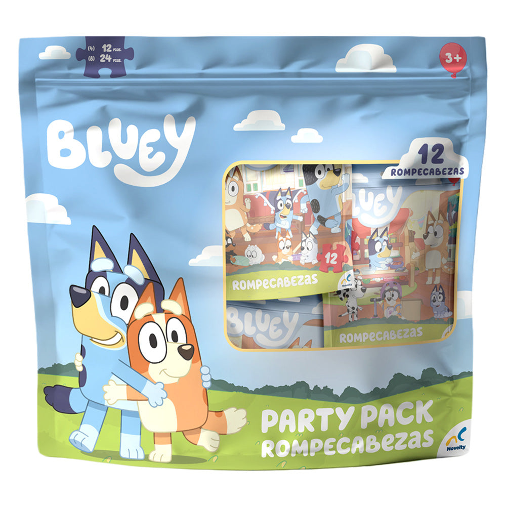 Rompecabezas Bluey Party Pack 12 Rompecabezas