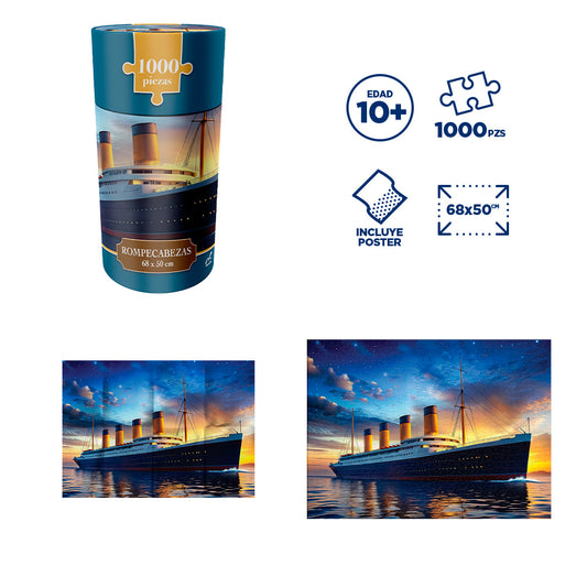 Rompecabezas Titanic 1000 Piezas Clindro