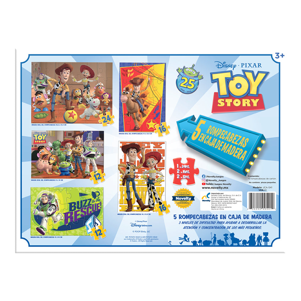 Rompecabezas 5 en 1 de Toy Story - Novelty Corp.