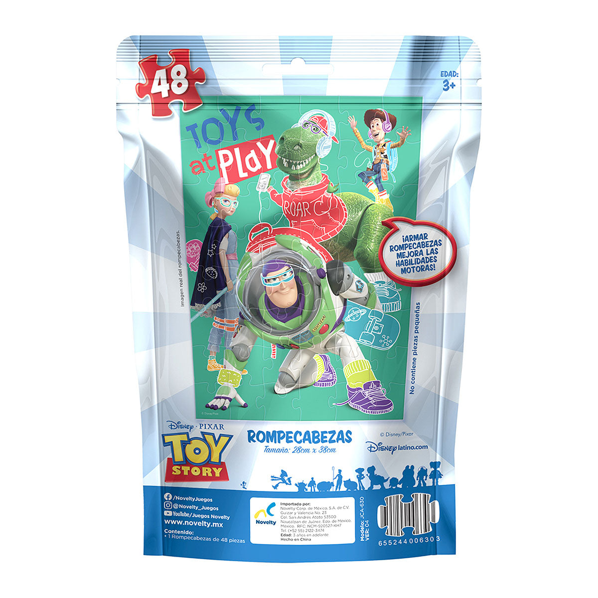 Rompecabezas en Bolsa Metalizada Toy Story 48 Piezas - Novelty Corp.