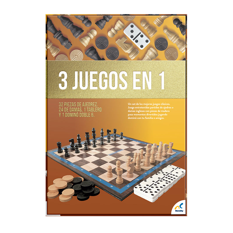 Set de juego de lujo 3 en 1