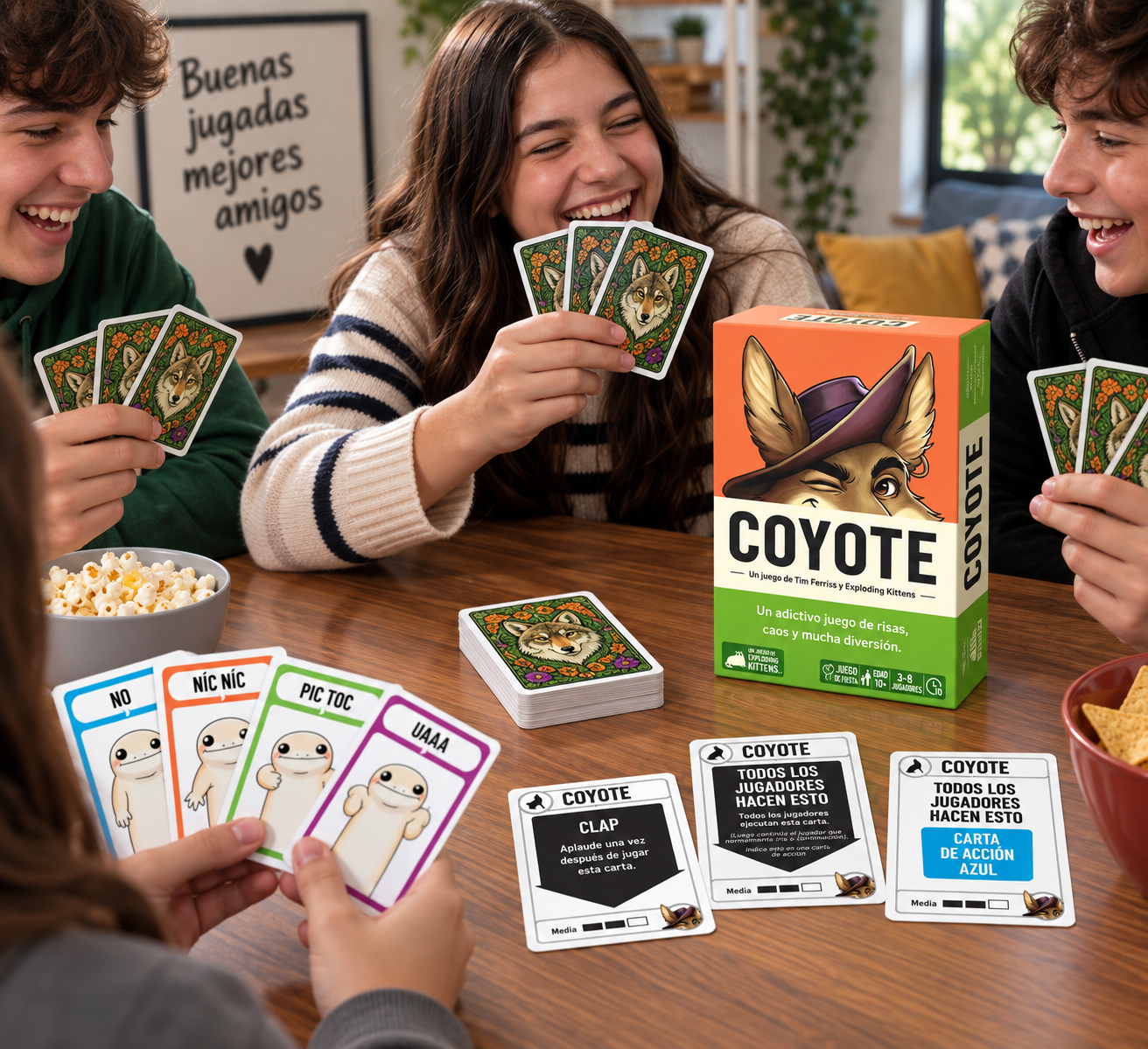 Juego de cartas Exploding kittens Coyote