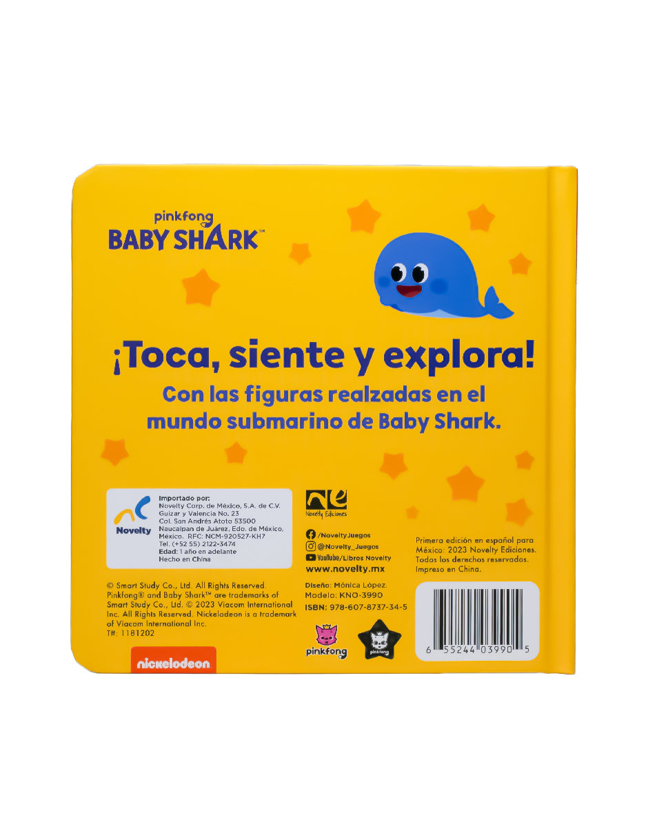 Libro Infantil De Actividades Sentir El Mar Baby Shark