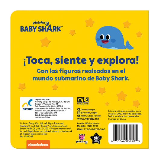 Libro Infantil De Actividades Sentir El Mar Baby Shark