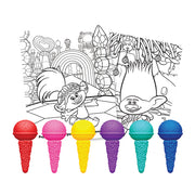 Libro Infantil Cuentos y Crayones Trolls 3