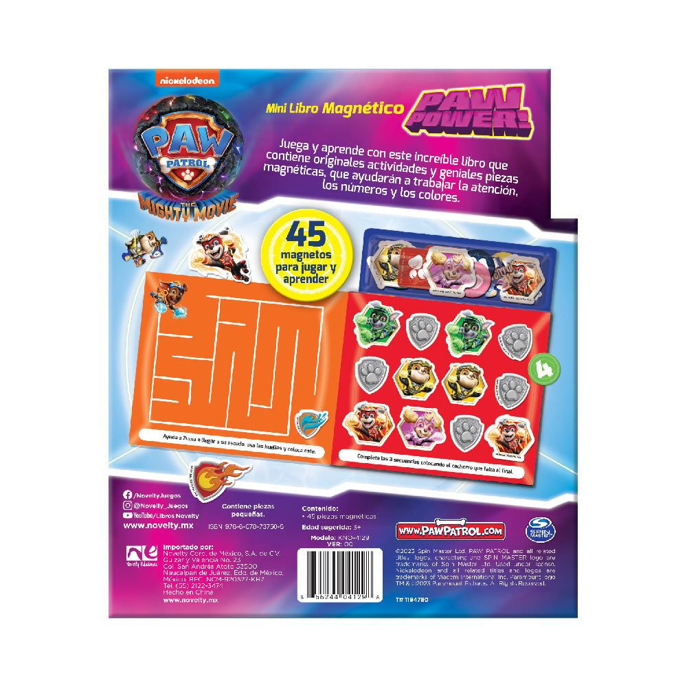 Mini Libro Magnético Paw Patrol The Movie
