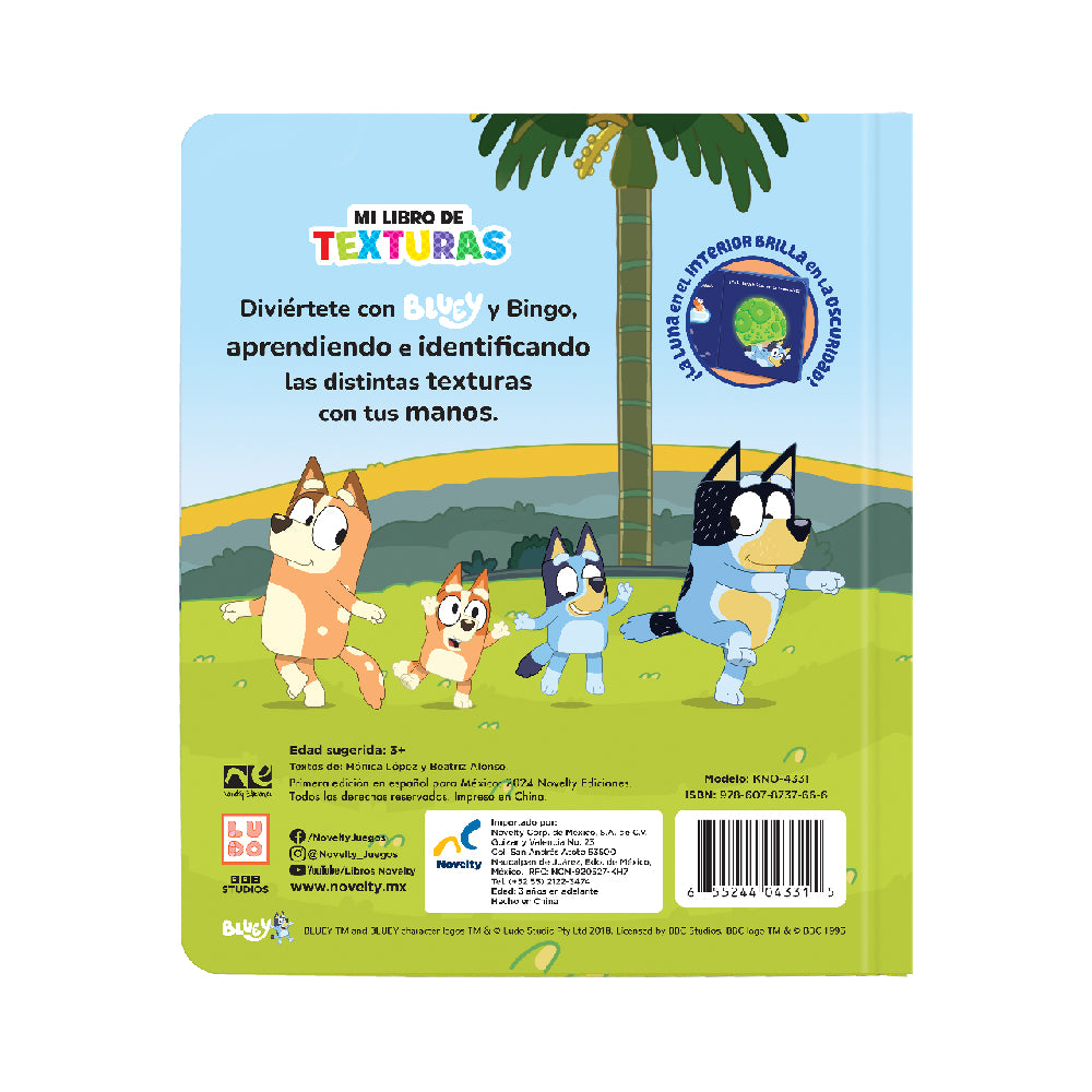Libro de Texturas Bluey - Preescolar