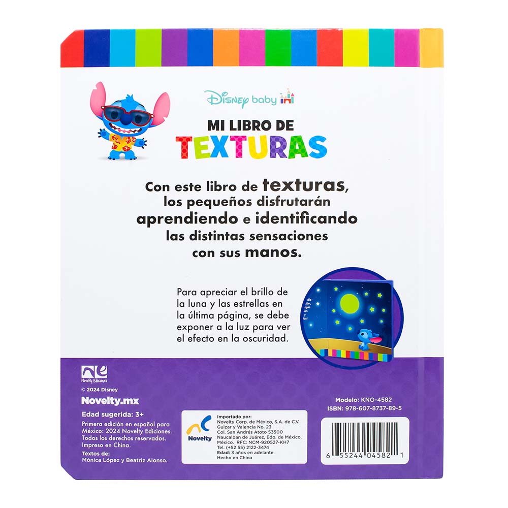 LIBRO PREESCOLAR DE TEXTURAS STITCH