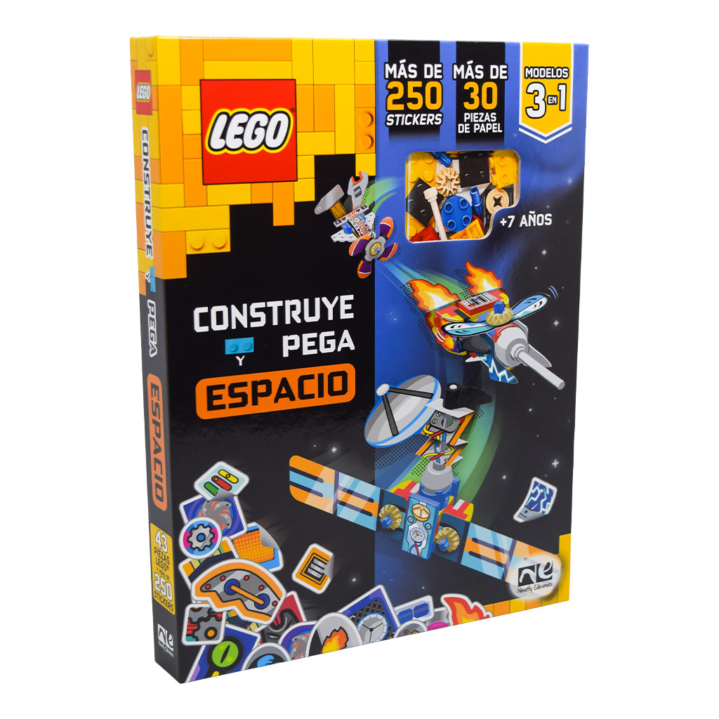 LEGO Construye y Pega Espacio | Libro con Stickers y Modelos