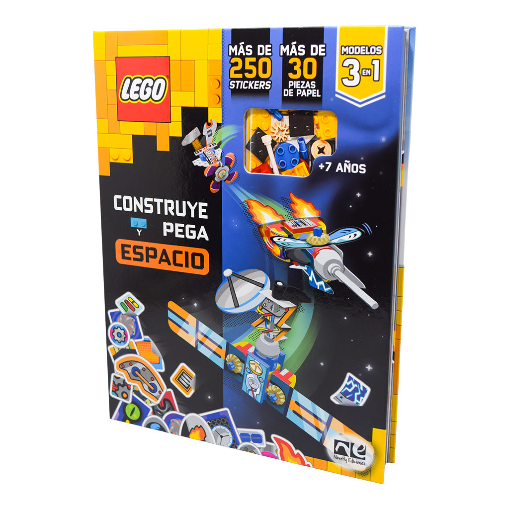 LEGO Construye y Pega Espacio | Libro con Stickers y Modelos