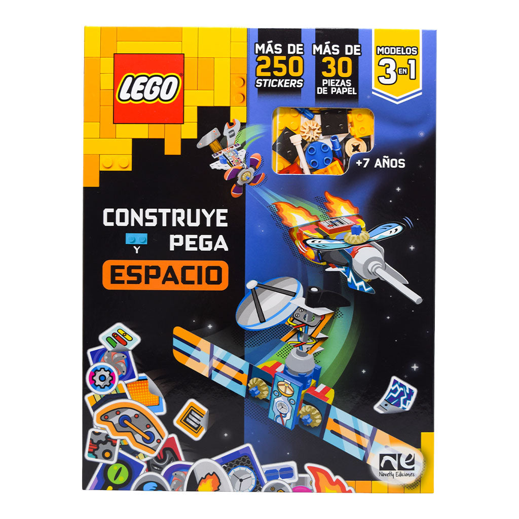 LEGO Construye y Pega Espacio | Libro con Stickers y Modelos