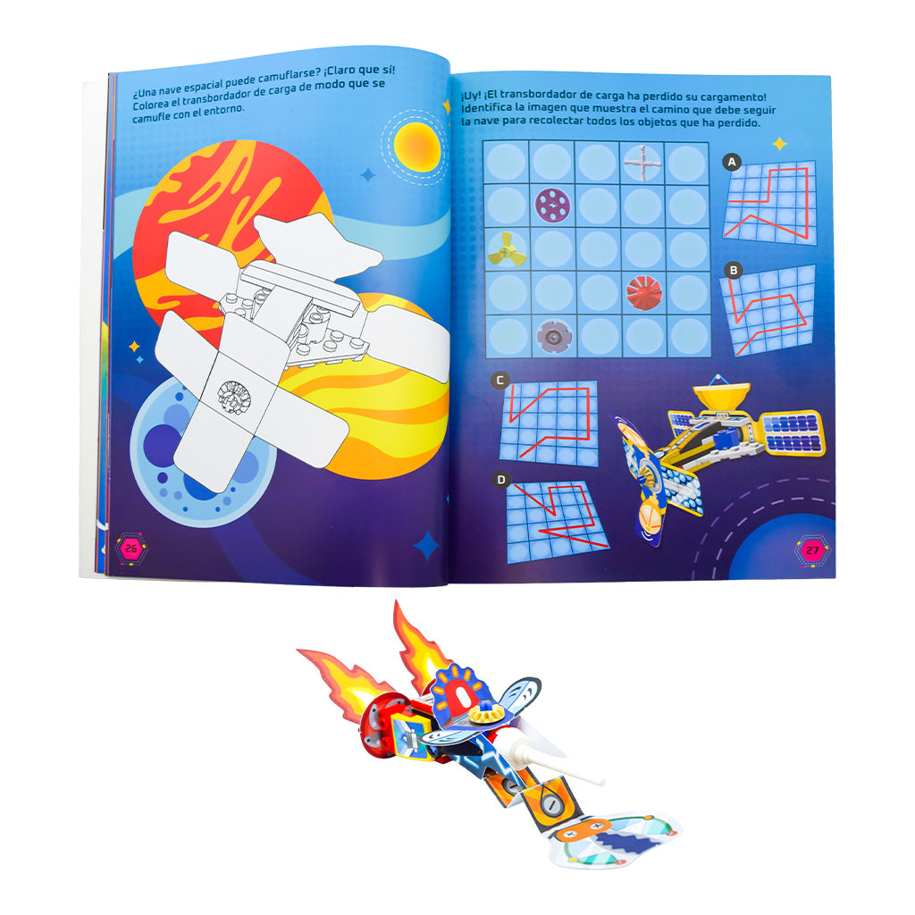 LEGO Construye y Pega Espacio | Libro con Stickers y Modelos
