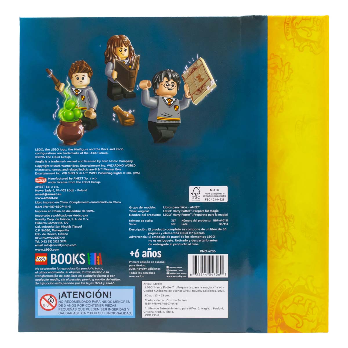 Libro de actividades lego Harry Potter 