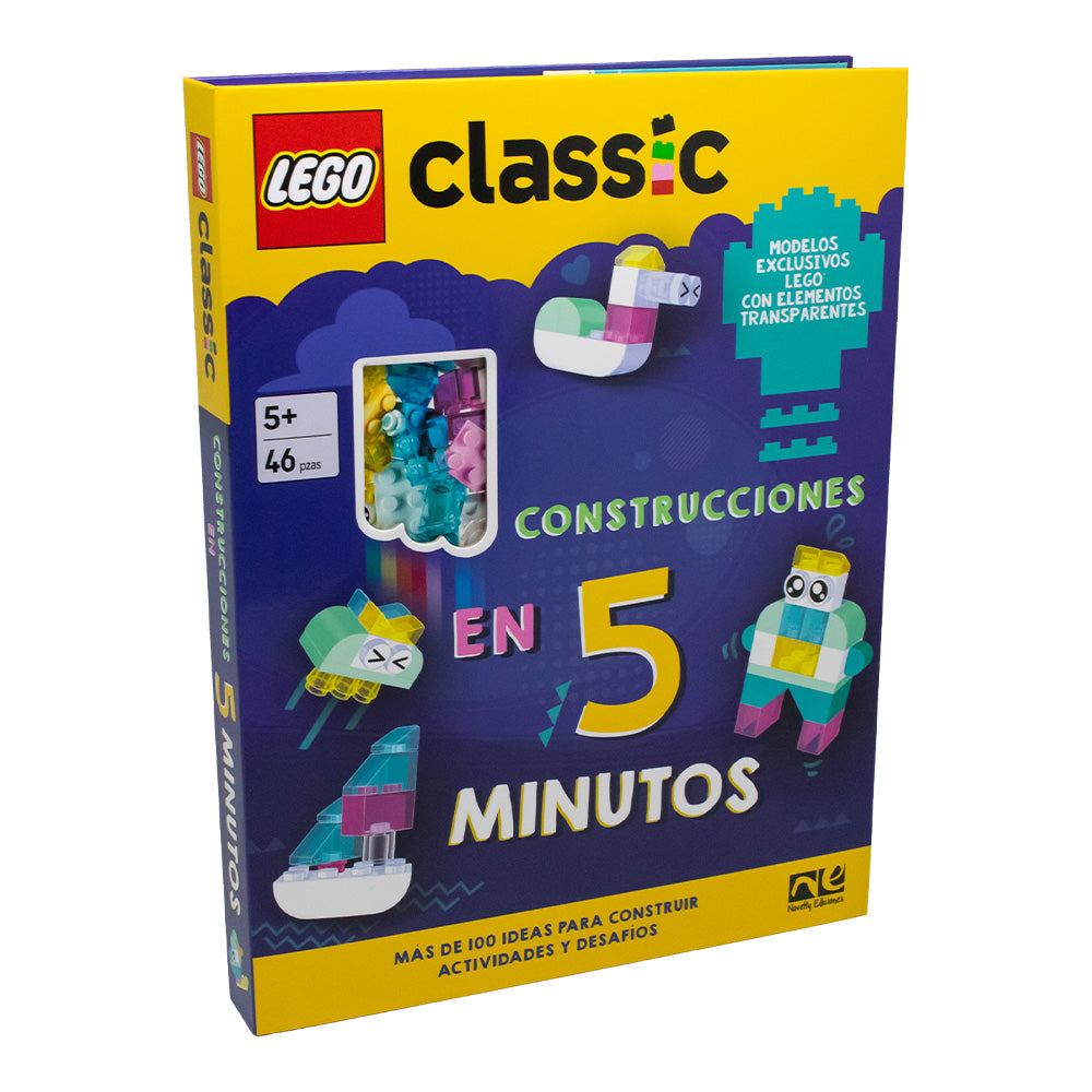 LEGO Classic Construcciones en 5 Minutos | Libro con Piezas| Novelty
