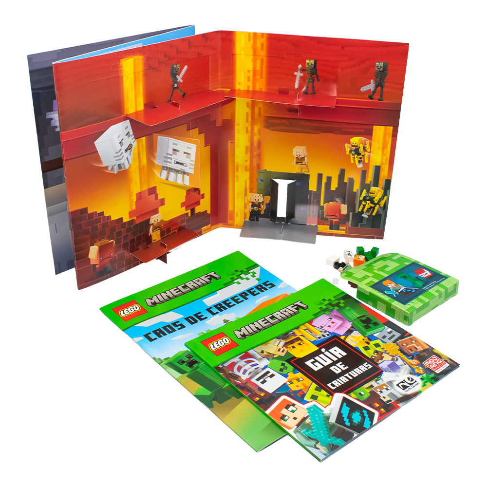 Libro LEGO Minecraft Alex vs Creeper | Set con Figura y Libros Novelty