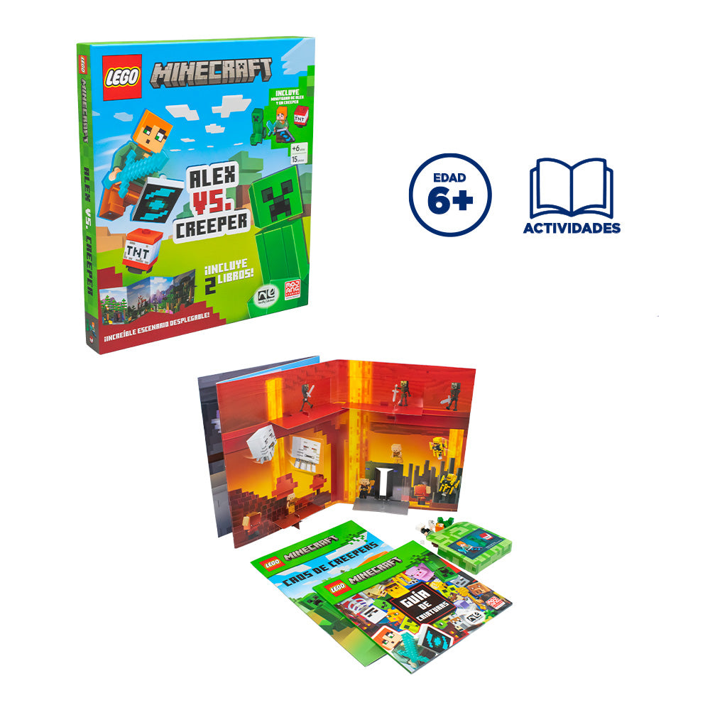 Libro LEGO Minecraft Alex vs Creeper
