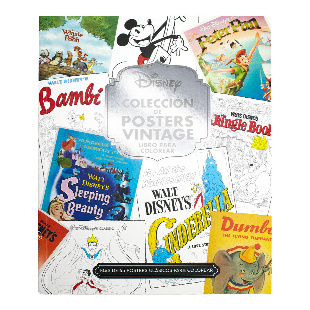 Libro para Colorear Disney Vintage | Posters Clásicos