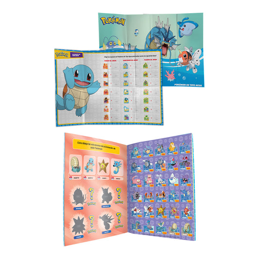 Libro Pokémon Tipo Agua | +200 Stickers y Póster Gigante